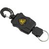 Cressi Mini Rectractable Lanyard - Mini Anello con Clip Fissaggio e Cordino Retrattile, per Immersioni e BCD, Nero, Taglia Unica, Unisex