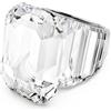 Swarovski Anello cocktail Lucent, Taglio ottagonale, Bianco