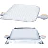 Fruusv Parasole per parabrezza, Parabrezza anteriore per auto, blocco UV riflettente accessori per veicoli, protezione per finestrini anteriori per isolamento termico, protezione solare, 145 x 90 x 1 cm