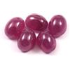 7x5 Mm- 100% Naturale Certificato Mozambico Rubino Ovale Cabochon Loose Pietra