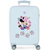 Disney Joumma Minnie Flowers Valigia da Cabina Blu 38x55x20 cm Rigido 2 kg Lucchetto a Combinazione Laterale ABS 2 kg 35L Bagaglio a Mano
