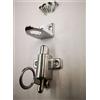 Biennebi Cricchetto per finestre mm.60x45x45 ad apertura vasistas in finitura ottone cromato,completo di Incontro per cricchetto a scivolo 40x25x22 mm,viti cromate per un corretto fissaggio comprese