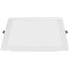 GTV FABRO - Faretto LED da incasso piatto, 18 W, 1800 lm, quadrato, 4000 K, bianco neutro, IP40, pannello LED da incasso, AC 220-240 V, 24,6 x 23 cm