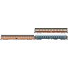 ARNOLD HN4468 Db, FS, Confezione da 3 Alpen-Express Roma - Monaco, Avmz 111 più Eurofima 2a Classe, C1 più UIC-X 64 2a Classe, Grigio, epIV Carrozze passeggeri
