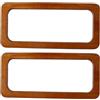 Ausi 2 pezzi da 20 cm di manico rettangolare in legno per borse, staffe per cucito fai da te, manici per cornici di borse per realizzare accessori per borse