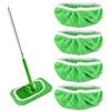 TIDEVAN 4 Panni Riutilizzabili per Swiffer Sweeper Mop Panno Microfibra Pavimenti Asciutti e Umidi Ricambio Uso Secco e Umido
