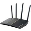 ASUS RT-AX57 AX3000 AiMesh Dual Band Router Estendibile WLAN (WiFi 6, 1024-QAM, AiProtection, MU-MIMO, OFDMA, Controllo app)