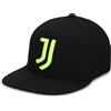Juventus Cappellino Icon con Visiera e Logo Prodotto Ufficiale Nero Ragazzo
