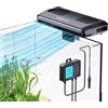 AQUASMITH Ventilatore refrigerante per acquario, dispositivo di raffreddamento per acquari con controllo della temperatura, impostazione minima 15 °C, avvio/arresto automatico, effetto refrigerazione da -16,1 a
