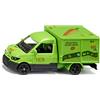 Siku 1941, Streetscooter BIO Servizio di Consegna, Furgone Giocattolo, 1:50, Metallo/Plastica, Verde, Portellone Posteriore Apribile, Incl. Fogli di Adesivi e Fogli di Cartone per Alimenti