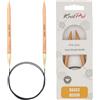 KnitPro PRO 60 cm x 6,5 mm Basix Betulla Fisso Ferri da Calza Maglia