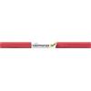 folia 824134 - Carta crespa rosso fuoco, 10 rotoli in carta mista FSC, ogni rotolo circa 50 x 250 cm, 32 g/m², resistenza all'umidità, nastro crespo elastico con superficie ruvida per decorazioni