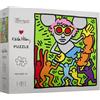 theory11 Keith Haring, puzzle da 1000 pezzi, prodotto con licenza ufficiale e oggetti da collezione, vestibilità di precisione e qualità premium, puzzle intermedio