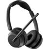 EPOS IMPACT 1060 Cuffie Wireless Doppie per Ufficio con Microfono, Noise Cancelling EPOS AI, Super Wideband Audio, Bluetooth, Vestibilità Comoda, Ottime per Chiamate Chiare in Ambienti Affollati