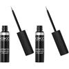 KIKO Milano Definition Waterproof Eyeliner | Eyeliner Liquido Con Formula Resistente All'Acqua (Confezione da 2)