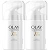 Olay Total Effects 7 In 1 Idratante Notte Con VItamina B3, Antiossidanti E Pro-Vitamina B5, 7 Benefici In 1 Unico Prodotto, Per Una Pelle Rassodata Ogni Mattina, 50 ml (Confezione da 2)