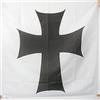 AZ FLAG Bandiera Ordine Teutonico 90 x 90 cm - Bandiera Santa Maria Dei Teutonici In Gerusalemme 90 x 90 cm Foro per Asta