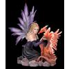 Figuren Shop GmbH Fantasy Figura Decorativa - Figura Elfo, Tiara con Rosso Drago Fuoco, 41cm