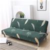 WWQQKJ Copridivani Clic Clac Letto Senza Braccioli 120-210 Elasticizzato Copertura Divano Grigio/Nero 2 Posti Copridivano Senza Braccioli Teli Estivi Universali per Animali(W,120-150cm/47.2-59in)