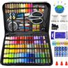 Dahudtin Kit da Cucito Premium, 66 Colori Set da Cucitoper Adulti, 305 Pezzi Accessori per Cucire Professionale con Aghi, Filo, Forbici, Bottoni e Molto, Adatto Principianti, Viaggi, Casa, Scuola, Emergenza