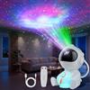 Swoieltr Proiettore Stelle Soffitto, LED Astronauta Proiettore Stelle Telecomando, 8 Modalità di Nebulosa & 5 Modalità di Luminosità e Velocità, Luce Notturna a Razzo, Lampada Proiettore Stelle Bambini Adult