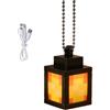 Kayuneed Lantern - Portachiavi a forma di lanterna, con luce gialla Miner Game Mini lampada USB ricaricabile a LED torcia portachiavi per bambini, regali per camera e feste