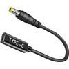 Bacron Cavo USB C pd a DC da 100 W, 5,5 x 2,5 mm, spina a DC 12 V, 19 V, 20 V, adattatore da USB C a 5,5 x 2,5 mm, per Asus serie laptop, router, stampante, camper, generatore solare