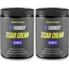 FISIOBEST Crema Conduttiva Tecar per Tecarterapia e Massaggio Manuale 2in1 Barattolo 1 kg, Crema Fluida ad Elevato Potere Conduttivo Efficace con Diatermia, Made in Italy (Confezione da 2)