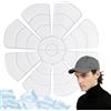 ycezw Sostituzione inserto cappello di raffreddamento 1 pezzo - Hardware per la cura personale del casco, dimensioni 8,66x8,66x0,39 pollici Costruzione a cambiamento di fase, sinonimo di cuscinetto, accesso