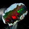 OPAL EMPIRE Opale Etiope Grezzo, Opale Nero Grezzo, Opale Naturale Di Fuoco 10.5Ct 20x14 Mm