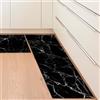 Winund tappeto cucina lavabile, tappeti cucina antiscivolo - Set 2 pezzi in PVC 2,2 mm, 43×72 cm + 43×120 cm, stile moderno e resistente