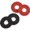 Fender Strap Blocks Blocca Cinghia Chitarra Senza Attrezzi, 4 Pz | Adatto a tutte le chitarre e ai bassi, non sono necessarie modifiche, 2 neri + 2 rossi, blocca-cinghia sicuri