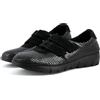 JOMIX Scarpe Strappo Donna Ortopediche Pantoscarpe Comode da Anziani per Piedi Gonfi Ciabatte Invernali Diabetiche ESW2525 Nero 37
