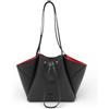 Cheval Firenze Borsa a Spalla Frida, Vera Pelle Made in Italy (Nero)