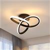 Goeco Plafoniera LED Soffitto Moderne a Spirale 22W 2500LM 3000K Nero