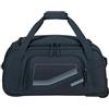 American Tourister City Racer - Borsone con Ruote 55 cm, 50 L - Bagaglio a Mano con Ampio Spazio e Scomparto Scarpe - Idrorepellente, Smart Sleeve, Resistente - Blu (Navy)