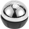 Partuto Pomello del cambio manuale a 6 velocità - Pomello del cambio auto - per Fiat 500C 2007-2018 Plastica Nero Cromo Argento - 1 pz