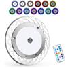 Kriogor Plafoniera LED 12V Camper con Interruttore, 8 luci laterali multicolore, 3W 600LM Luci Camper Interno 12 V, 81 LEDs Plafoniera Interna per Rimorchio, Auto, Barca, 3500-4500-6500K