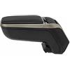 rati ARMSTER 2 Bracciolo specifico Nero/Grigio per Fiat 500 (08-15), con vano portaoggetti e Pieghevole