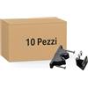 inferramenta Set 10 Pinza Fermaporta Professionale | Sistema a Doppio Incontro con Fissaggio a Vite | Tasselli e Viti Inclusi