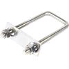 POQAX Vite a U in acciaio inossidabile 304, lunghezza 35-160 mm, morsetti for tubi a U ad angolo retto M6/M8, 2 pezzi(6x25x35mm)
