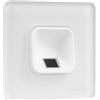 EKEY 203703 Set di lettore d'impronta digitale xLine bianco con cornice in vetro bianca, unità di controllo, per il montaggio a incasso, 0,4 W, 12-24 V, Lettore d'impronta digitale bianco