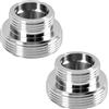 Kaelaxroy Set di 2 adattatori per rubinetto in metallo - riduzione da 16 mm a 22 mm e da 22 mm a 16 mm per miscelatori da cucina, filtri e tubi