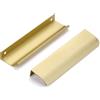 SYZOW 6 pezzi Maniglie Armadio Nascoste,Maniglie per Mobili da Cucina Maniglia del Cassetto,Oro,distanza foro dal centro 128mm