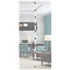 JustGo Zanzariera Magnetica Porta Finestra Adattabile e Regolabile, Chiusura Automatica a Calamite, Istruzioni di Montaggio Chiare, Calamite Potenti, Bianco, 120 x 260 cm