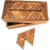 LOGOPLAY Tridomino, Domino a Triangolo, Gioco di Posa, Gioco da Tavolo in Legno Con Numeri Bianchi (Bianco)