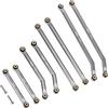 INJORA CNC Alluminio Links Set Liquidazione Elevata 4 Links Set per 1/24 RC Crawler Car Axial SCX24 Gladiator AXI00005, 8PCS(Grigio)