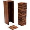 LOGOPLAY Wobble Tower Gr. Xl, Altezza 30 Cm, Condo, Torre Di Legno, Gioco di Abilità, Gioco da Tavolo in Legno (Marrone)