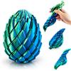 Dubydu Uovo Fidget 3D Stampato Dragon Egg, Effetto Morphslime Liquido Antistress, Gioco Sensoriale Fidget Rotante, Sfera Antistress per Ansia e Concentrazione (Verde)