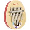 Janod - Kalimba in Legno Confetti - Giocattolo Musicale di Imitazione - 8 Lamelle Metalliche - Kalimba per Bambini Suoni Dolci - dai 3 Anni, J07642